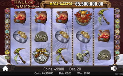 Hall of Gods -kolikkopelin ilmaiskierrokset
