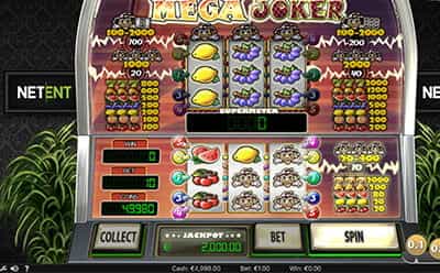 Mega Joker -kolikkopeli mobiilissa