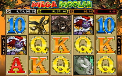 Mega Moolah -kolikkopelin ilmaiskierrokset