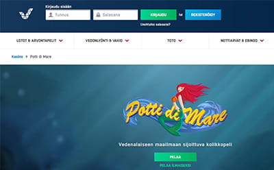 Potti di Mare -kolikkopeli Veikkaus Casinolla