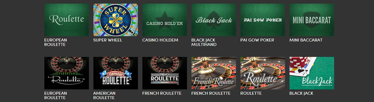 Pöytä- ja korttipelit Casinohuoneella