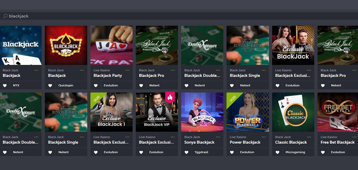 Esikatselu kuva pöytäpeleihin Comeon Casinolla
