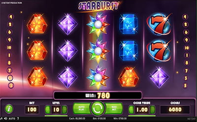 Starburst peli Wunderino Casinolla