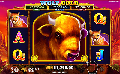 Wolf Gold -kolikkopelin ilmaiskierrokset