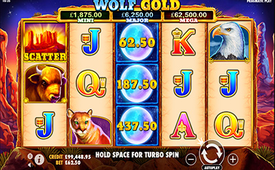 Wolf Gold -kolikkopeli mobiilissa